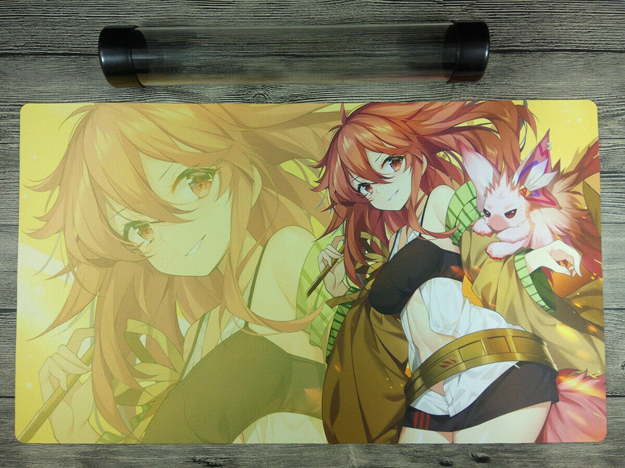 Details about / Yu-Gi-Oh TCG Playmat Charmer Wynn /& Hiita Trading Card Game Mat Custom Desk Mat