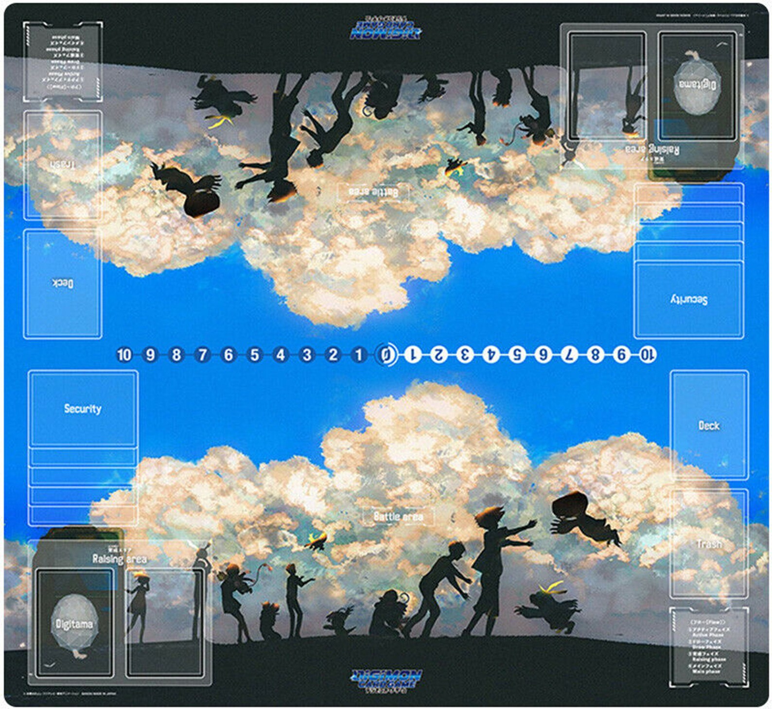 Digimon Playmat With Card Zones DTCG Mat 2player Duel Custom Etsy
