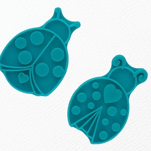 Simpatico set di coccinelle da 2 - Set di francobolli in ceramica