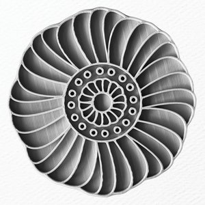 Saral 2- Francobollo in ceramica Mandala Temple