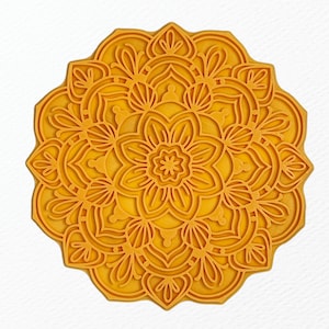 Surya - timbro mandala in ceramica