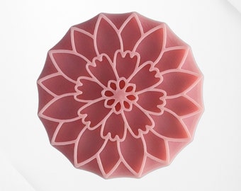 Blumenstempel 1 - Keramikstempel Mandalastempel Tonstempel