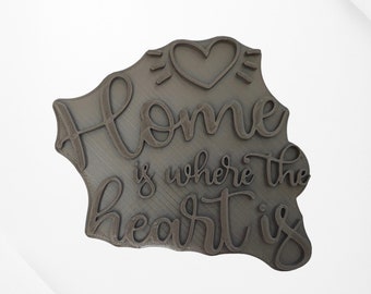 Home is where the heart is - ceramicstamp ceramic stamp