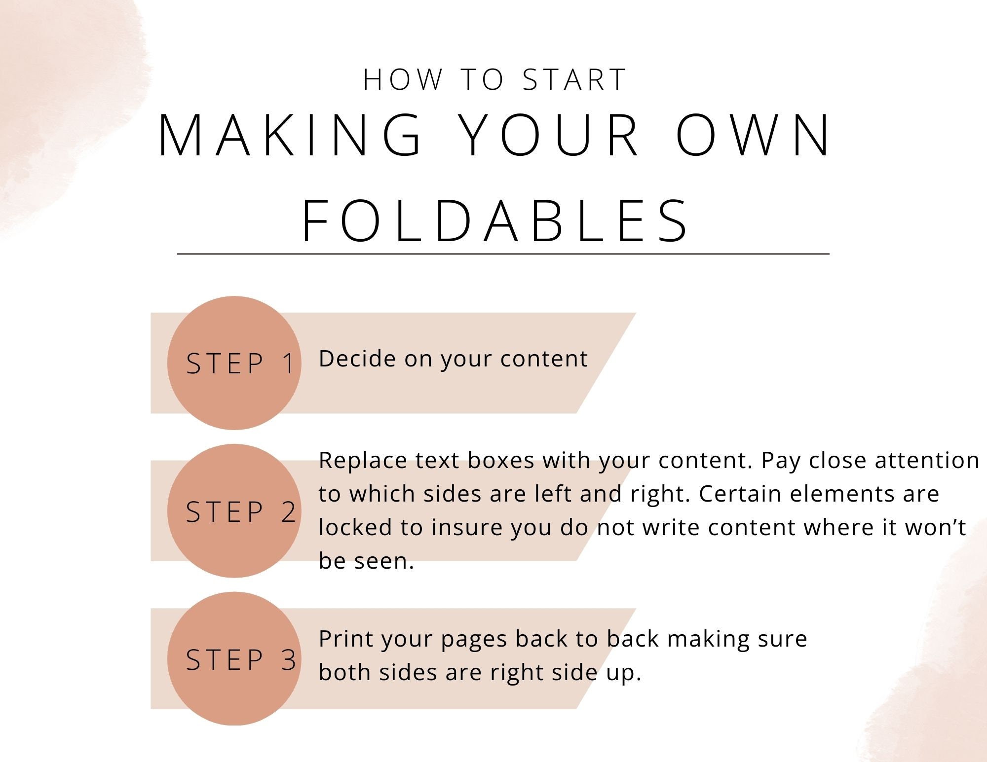 Horizontal Interactive Notebook Foldable CANVA Template - Etsy