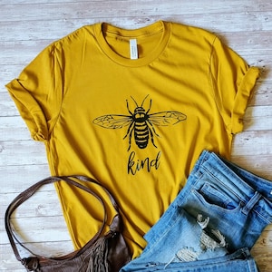 Bee kind shirt, bee kind, be kind, boho shirt, hippie shirt gift, bee shirt