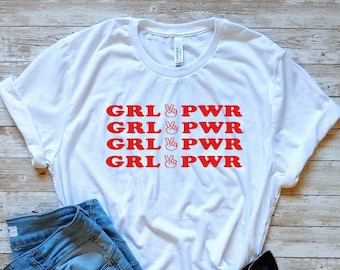 girl power, GRL PWR shirt, Feminist gift, Feminism Tee, Gift for her,  encouragement gift, Unisex Tshirt