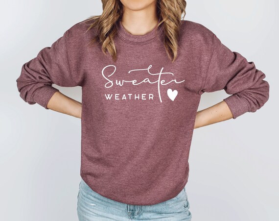 sweater weather, fall sweatshirt, autumn sweatshirt, holiday gift, Fall vibes, Unisex sweatshirt
