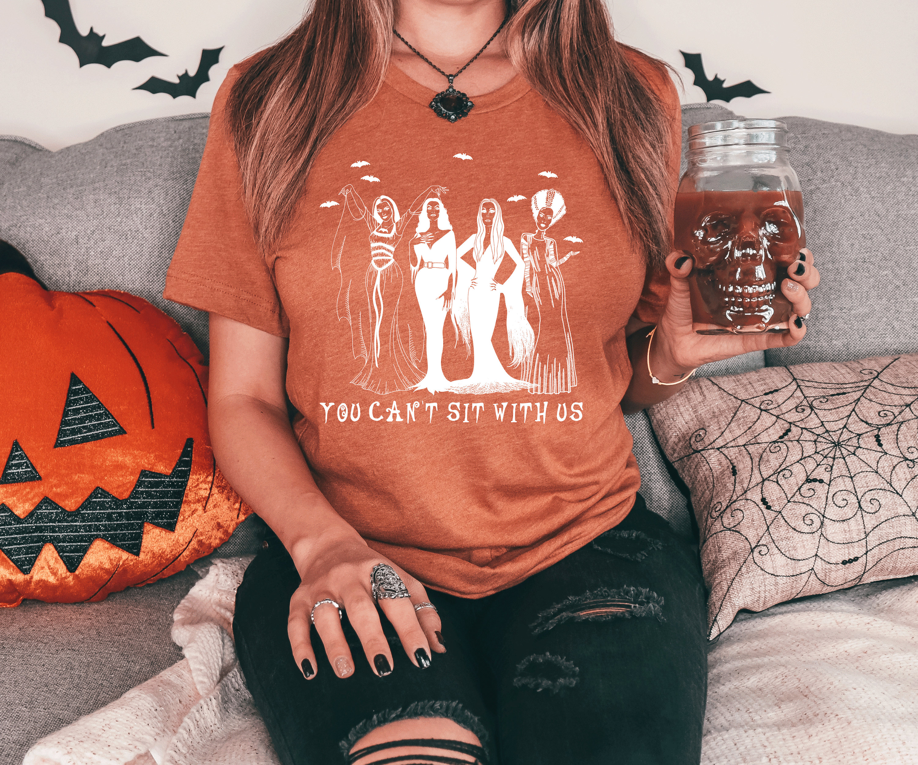 You Can't Sit With Us, Witches Shirt, Halloween Tshirt, Elvira