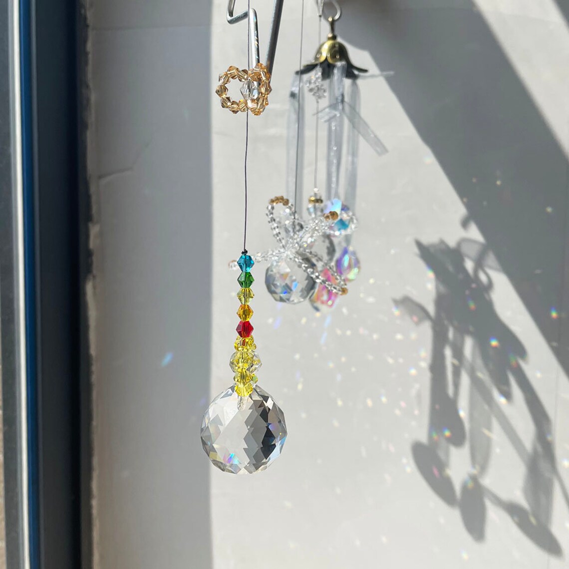 Hanging Prism Suncatcher for Windows Crystals Rainbow Light Etsy