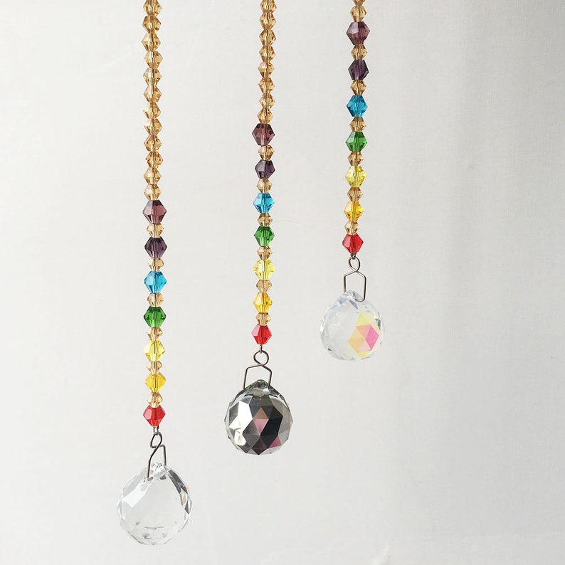 3pcs / set Crystal Suncatcher Window Hanging Rainbow Maker Etsy España