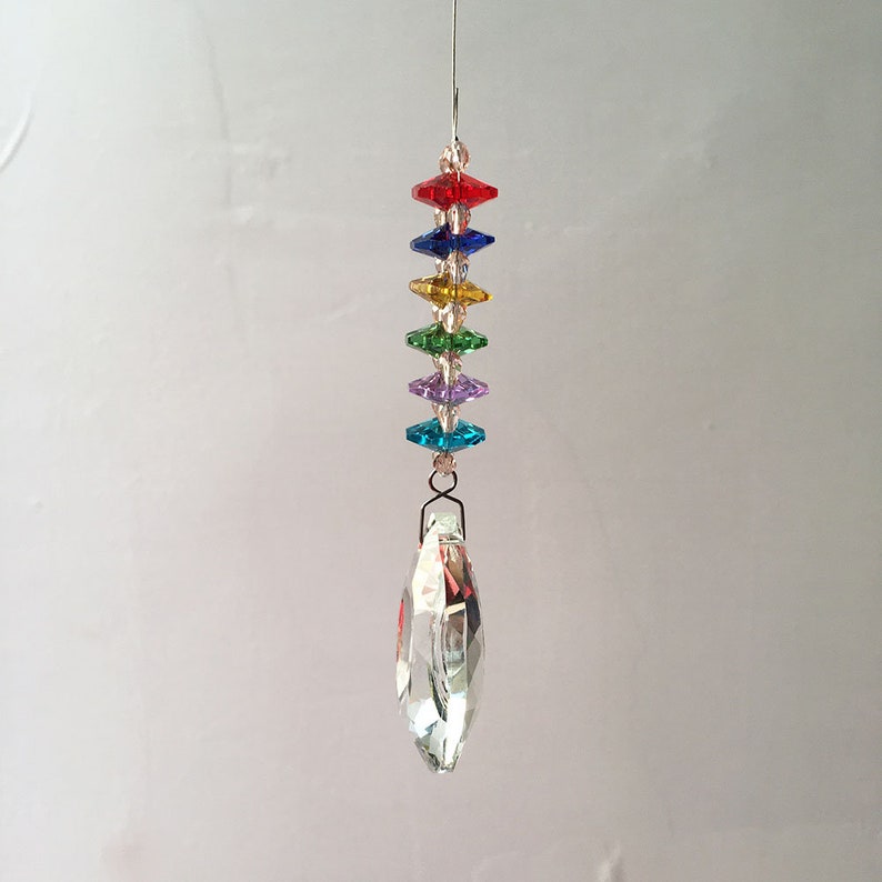 Clear Crystal Prism Rainbow Maker Window Prisms Suncatcher Etsy