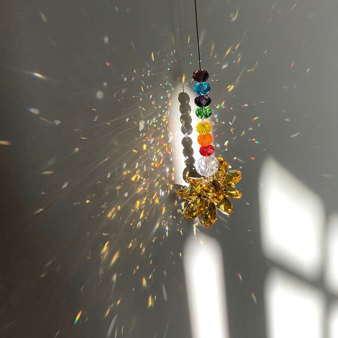 Acchiappasole In Cristallo K9 - 2 Pezzi, Decorazione Da Finestra Con Effetto Arcobaleno