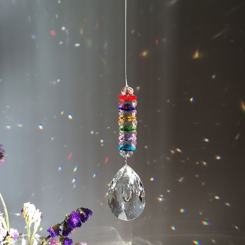 Clear Crystal Prism Rainbow Maker Window Prisms Suncatcher Etsy