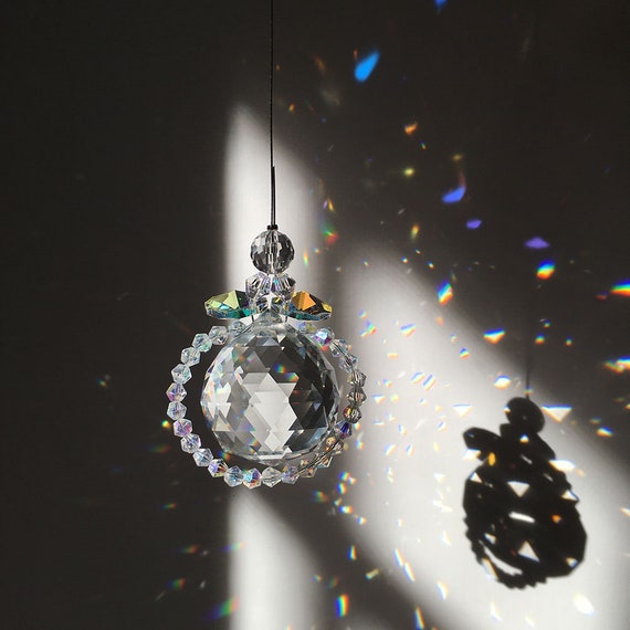 Aurora Borealis K9 Octagon Crystal Prisms with 30mm Crystal Etsy