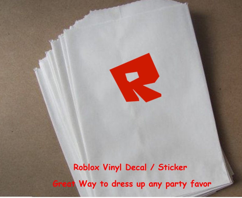 Sheet Of 10 Roblox Decals Set Of Vinyl Decals Envelope Labels Diy Project Stickers - roblox envelope