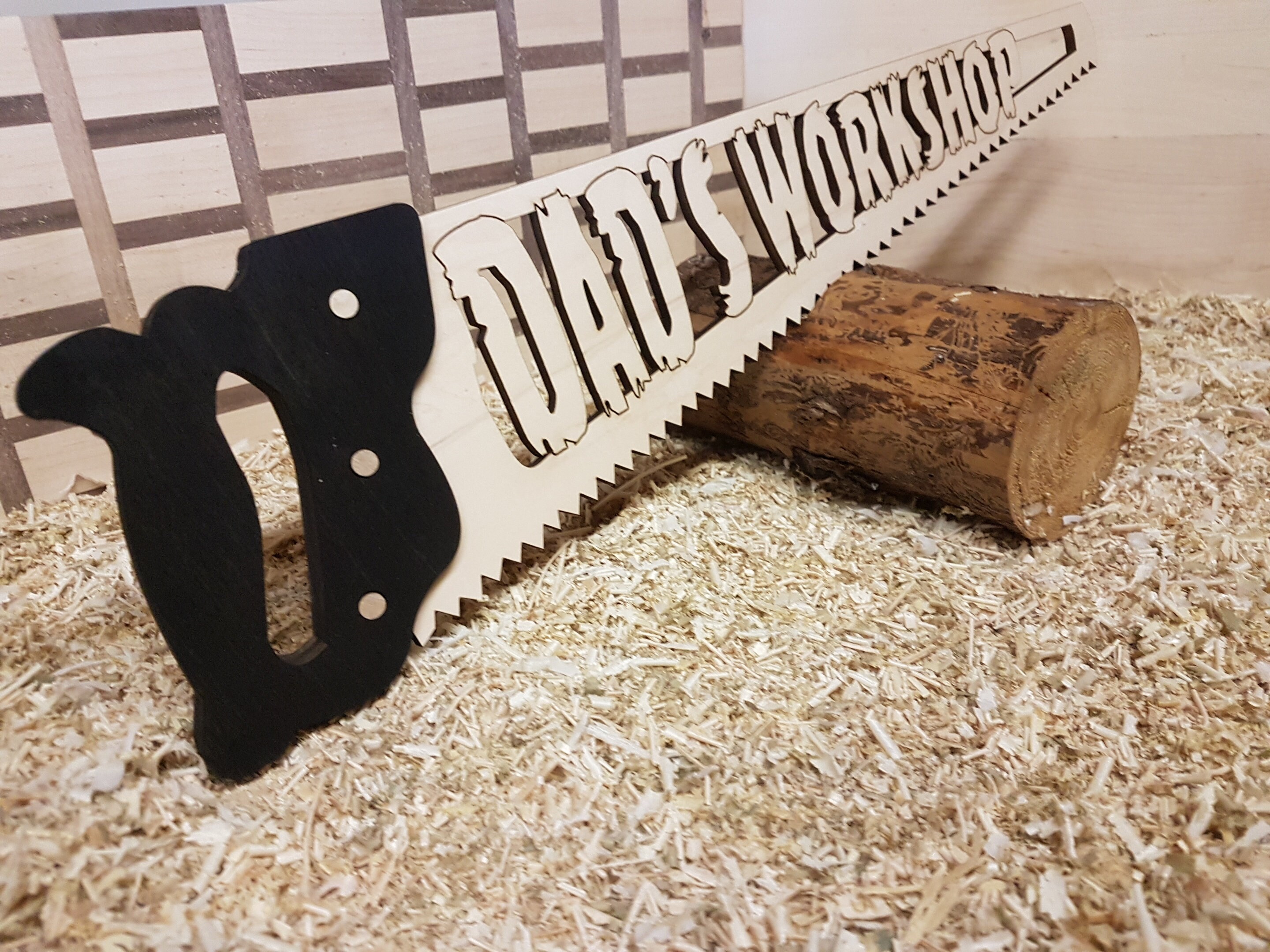 Dad's Workshop Handsaw Decor: Laser Cut SVG File (digital Download) - Etsy