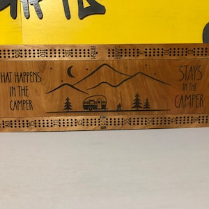 Archivo SVG láser de tablero de cribbage: diseño de 3 pistas con instrucciones