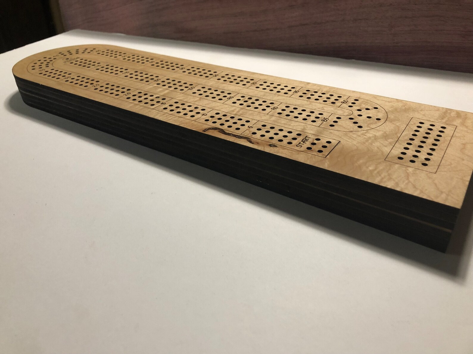 Cribbage Board Laser File SVG File 3 Tracks Etsy