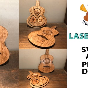 Laser Cut Guitar Picks Holder  SVG , Digital File For Laser Cut.