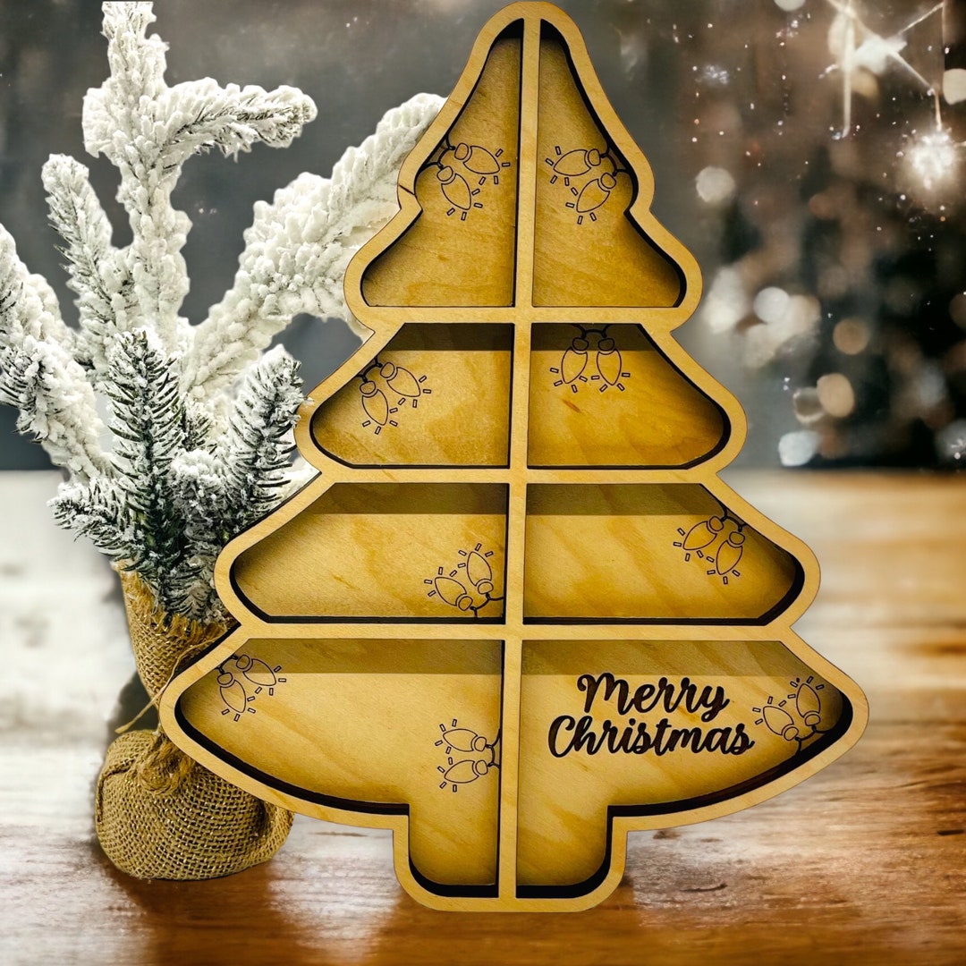 Custom SERVING TRAY, Divided WOOD Tray, Wooden Serving Tray