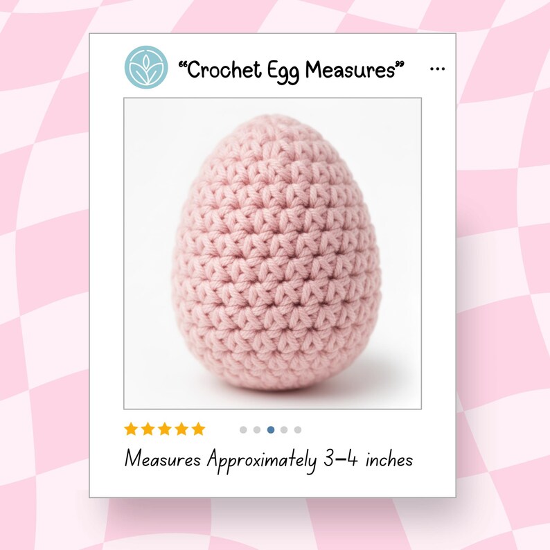 Easter Egg Crochet Pattern PDF, Easter Crochet Pattern, Amigurumi Egg ...