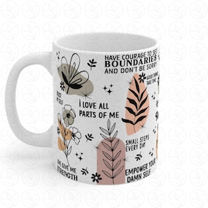 Daily Reminders PNG For Libbey Glass 16oz, Positive Quotes Boho Daily Affirmations Motivation Inspirational Positive Quotes, Self Love, Gift Mom,