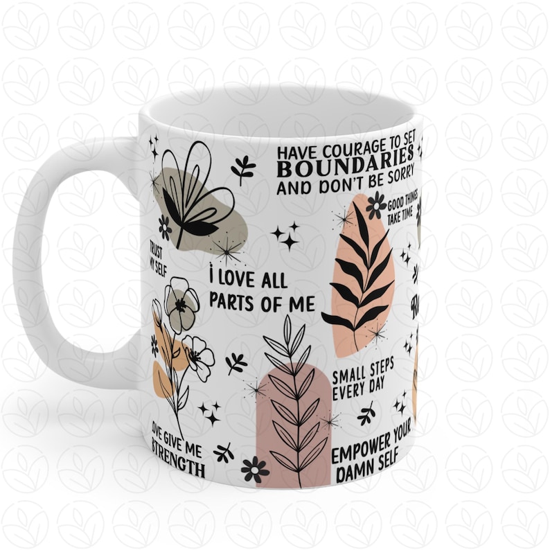 Daily Reminders PNG For Libbey Glass 16oz, Positive Quotes Boho Daily Affirmations Motivation Inspirational Positive Quotes, Self Love, Gift Mom,
