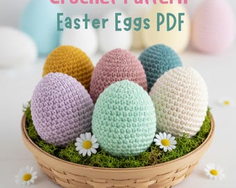 Easter Egg Crochet Pattern PDF, Easter Crochet Pattern, Amigurumi Egg Pattern, Easter Crochet Decor, Quick And Easy Beginner Friendly