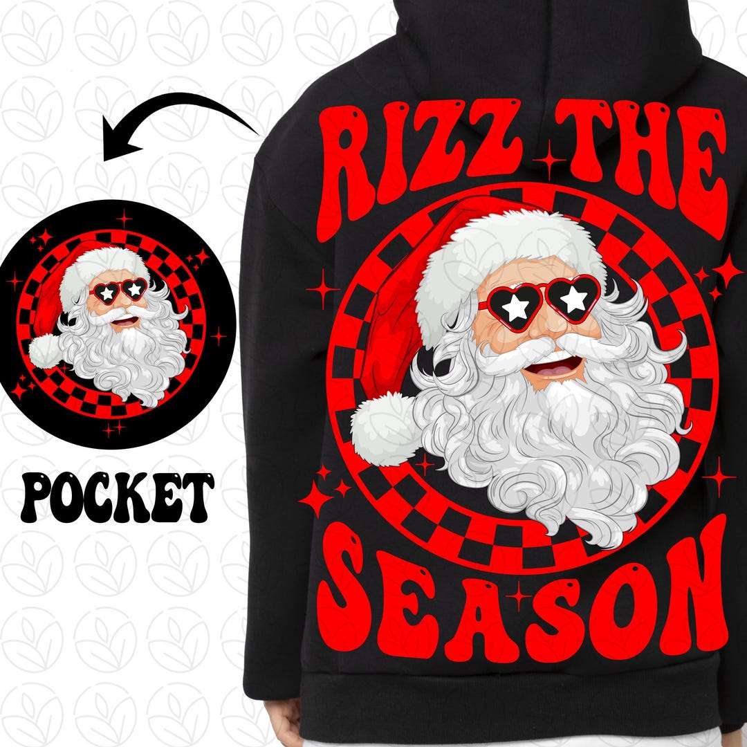 Snata Rizz Retro Rizz the Season Santa PNG, Funny Christmas (digital Download) - Etsy