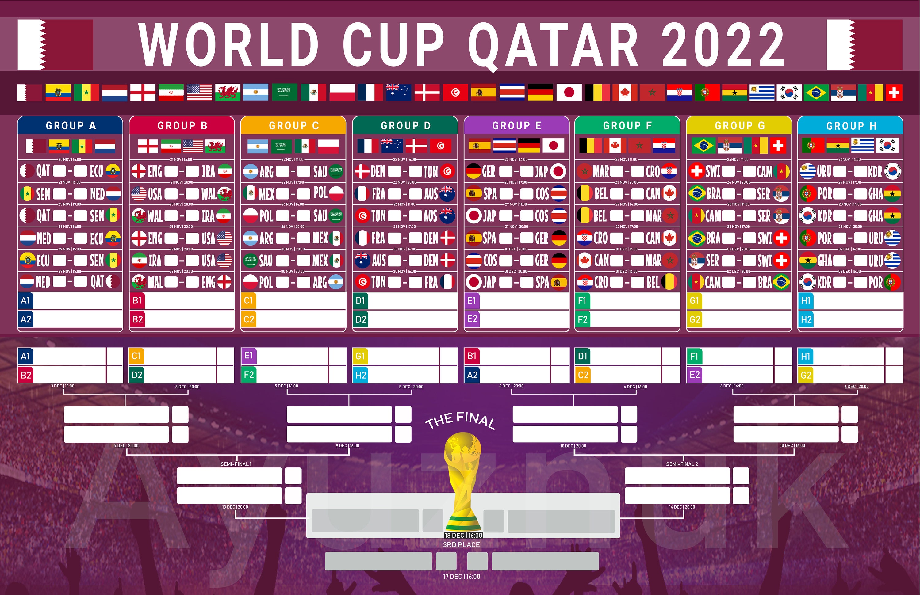 calendario-de-partidos-imprimible-de-la-copa-mundial-de-qatar-etsy-espa-a