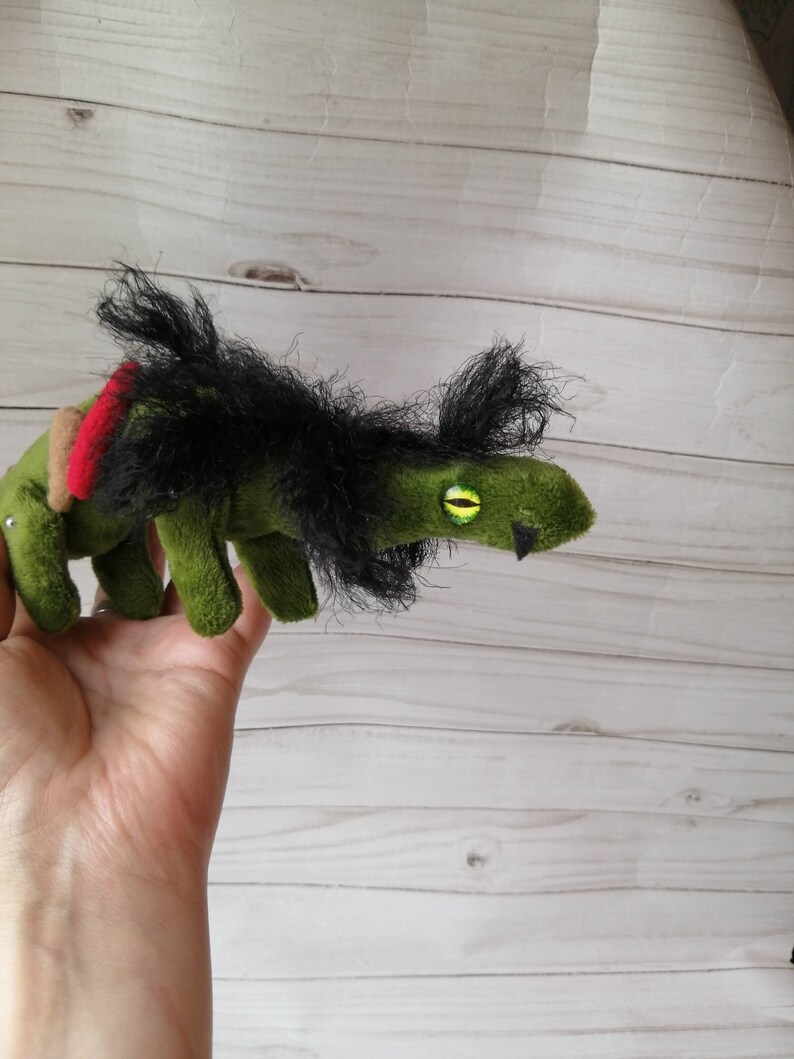 scp foundation SCP 682 plush gift for son  daughter with glass eyes