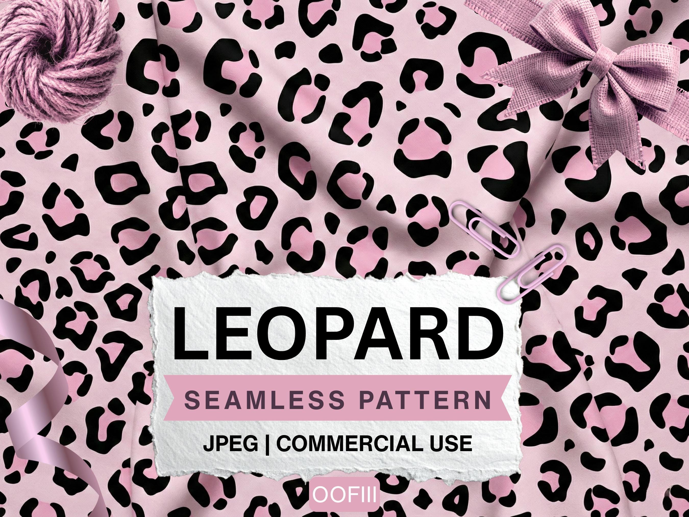 Light Pink Leopard Print Seamless Pattern | Cheetah Spots Repeat File ...