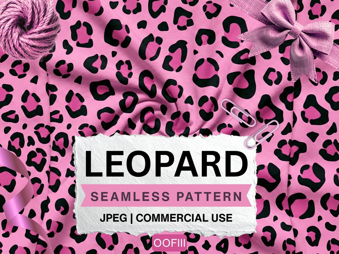 Pink Leopard Print Seamless Pattern | Cheetah Spots Repeat File for ...