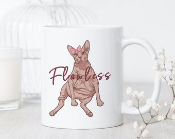 Coffee Cup Gift Idea for Cat lover present KEEP CALM and HUG a Sphynx