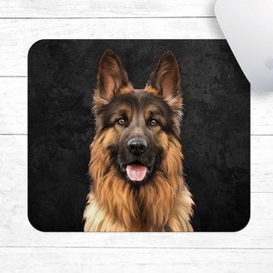 German Shepherd Painting Mouse Pad • German Shepherd Owner Gift • German Shepherd Mouse Pad • German Shepherd Gift
