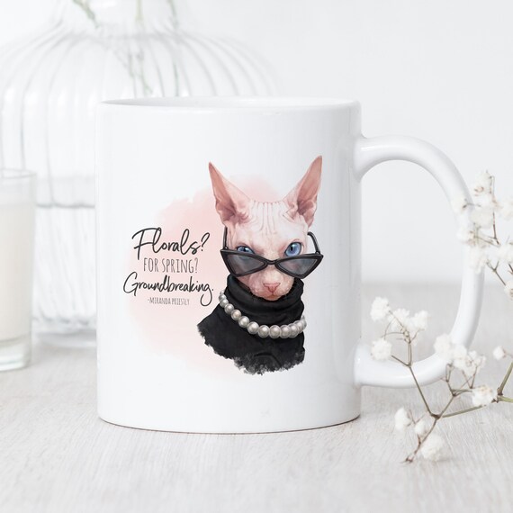 Florals? for Spring? Groundbreaking. Mug • Snobby Sphynx Mug  display picture 1
