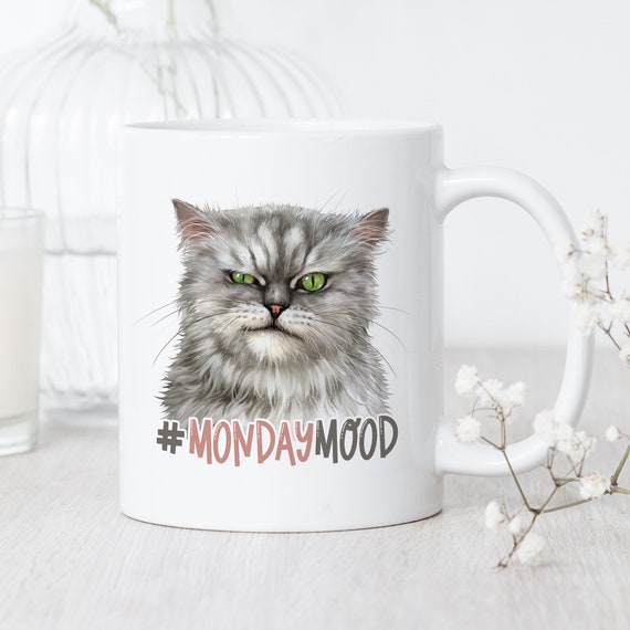 Funny Cat Mug mondaymood Mug Funny Work Mug Office - Etsy Funny Cat Mug mondaymood Mug Funny Work Mug Office - Etsy