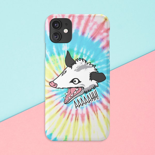 Funny Possum Phone Case • Aaah! Possum iPhone Case • Screaming Possum Samsung Case • Anxious Possum Phone Case • iPhone 14