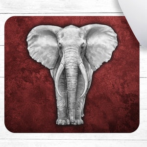 Grunge Elephant Mousepad • Elephant Mouse Pad