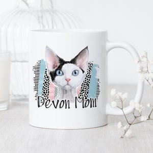 Devon Mom Mug • Devon Rex Mug • Devon Rex Art Mug • Cute Devon Rex Mug • Devon Rex Cat Mug