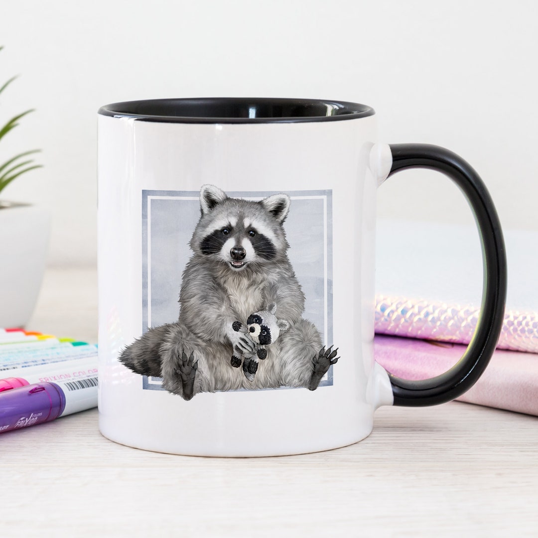 Cute Raccoon Mug • Raccoon Art Mug • Raccoon Painting Mug - Etsy