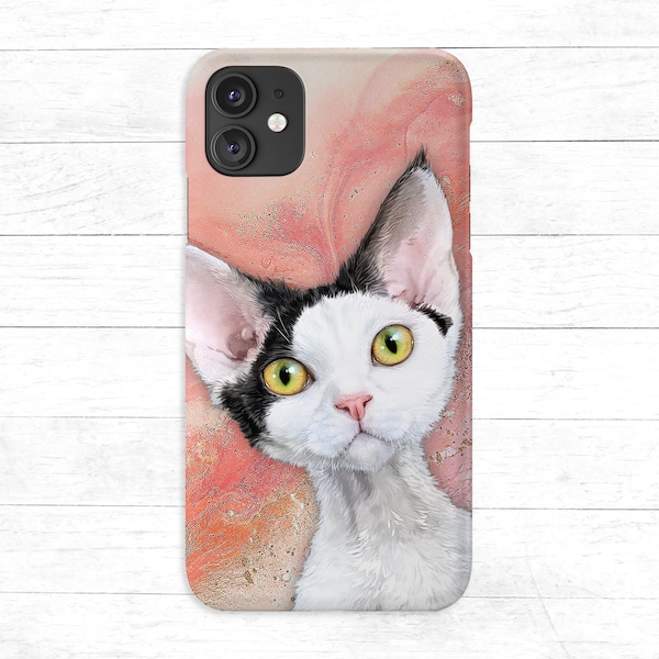 Devon Rex Phone Case • Devon Rex Cat iPhone Case • Devon Rex Samsung Case • Cat Phone Case • Devon Rex Painting • Devon Rex Art