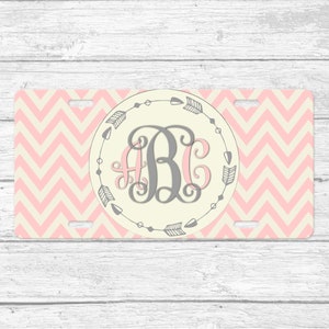 Personalized Monogram License Plate • Monogrammed License Plate • Personalized Front License Plate • Monogram Front License Plate
