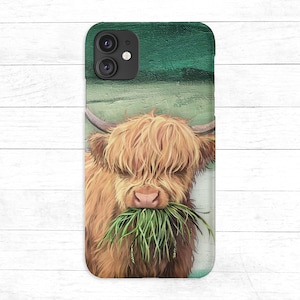 ハイランドカウの絵画の携帯電話ケース • ハイランドカウのiPhoneケース • ハイランドカウのSamsungケース • ハイランドカウの携帯電話ケース • iPhone 16