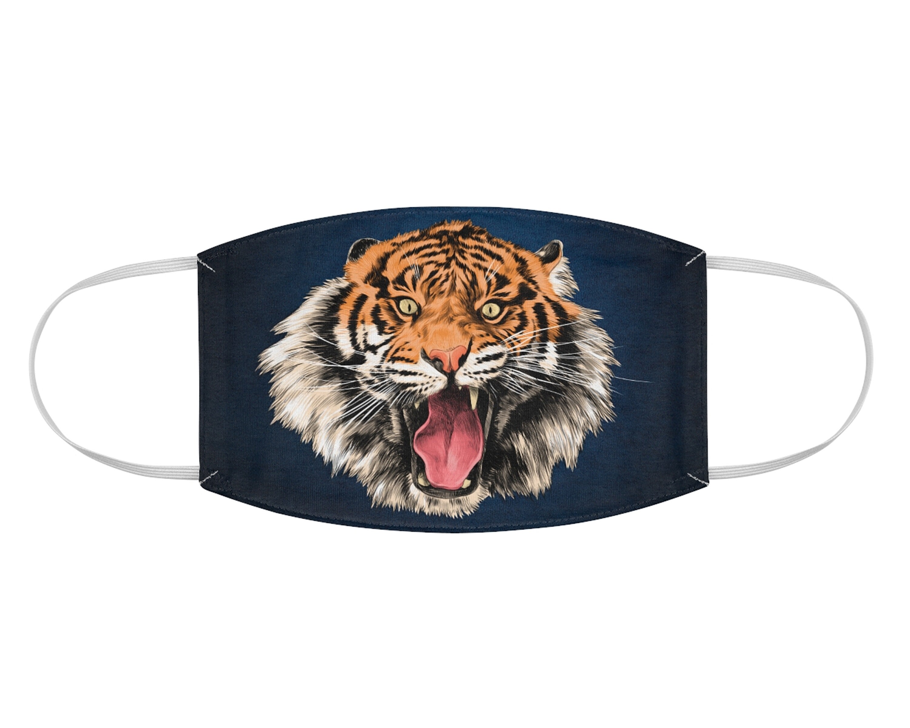 Roaring Tiger Face Mask Tiger Head Face Mask Tiger Mask Etsy