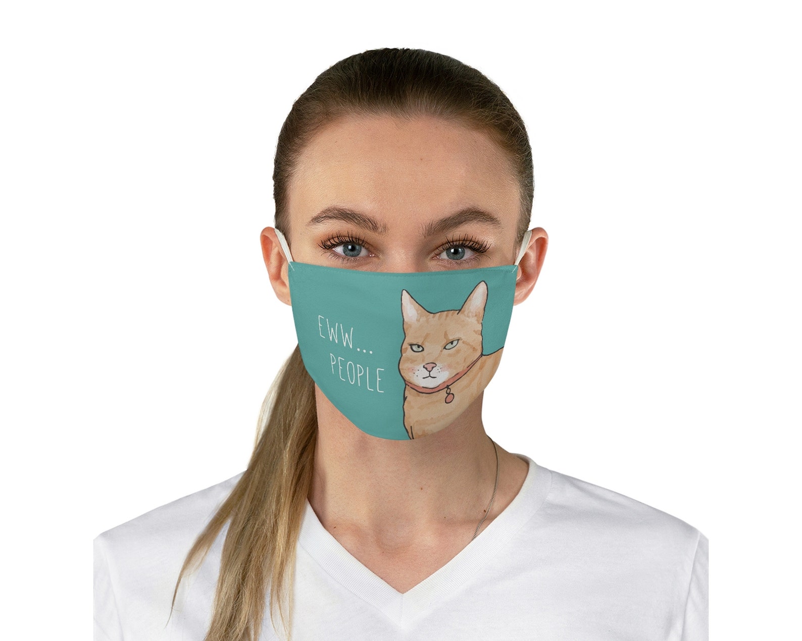 Eww People Face Mask Funny Cat Face Mask Funny Mask Cat Etsy
