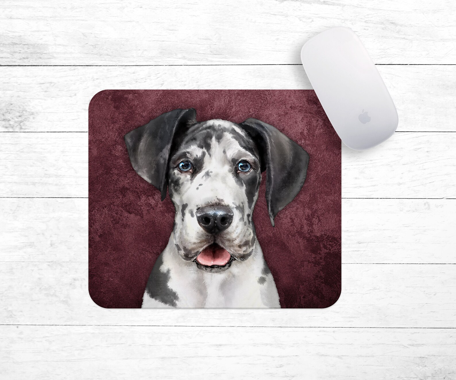 Great Dane Painting Mouse Pad Great Dane Owner Gift Great - Etsy