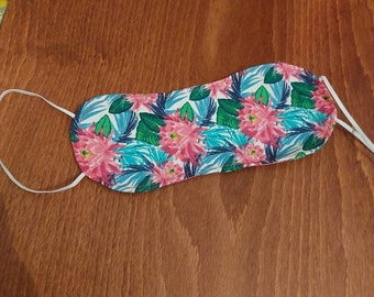 Flowery eye mask