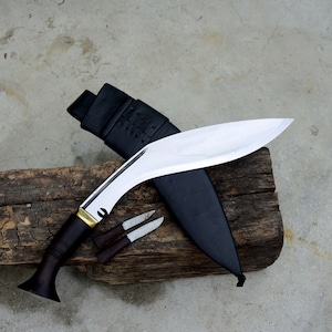 13 inches blade Handmade Khukuri-Forged in Nepal-Full Tang-Battleready-British Kukri-Cutting Knives-Blade Blanks-Farmer Kukri-Survival Knife