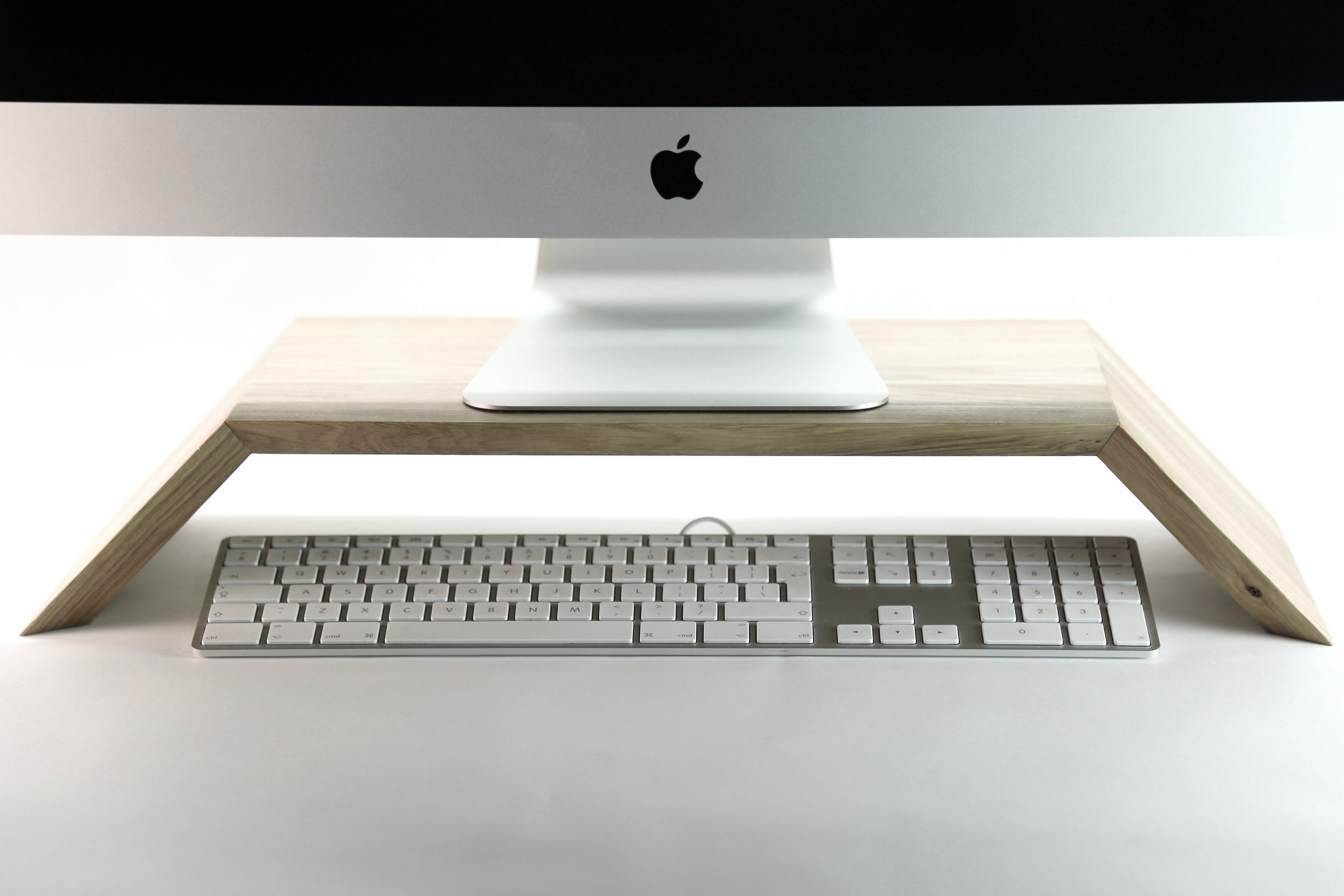 Wooden Imac / Monitor Stand | Handmade in Design Studio - Etsy